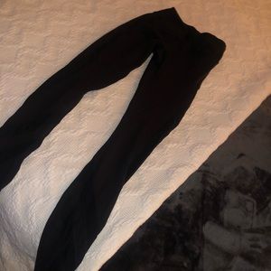 Leggings with mesh detail
